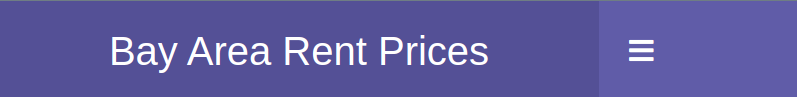 Colouring dashboard header with skin argument. Text says “Bay AreaRent Prices” on a purple background.