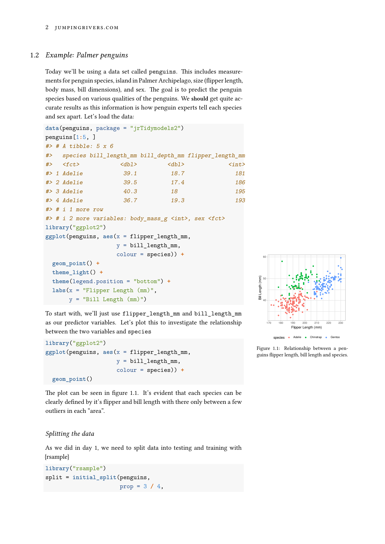 Page 2 of example course material for  Advanced Machine Learning with Tidymodels
