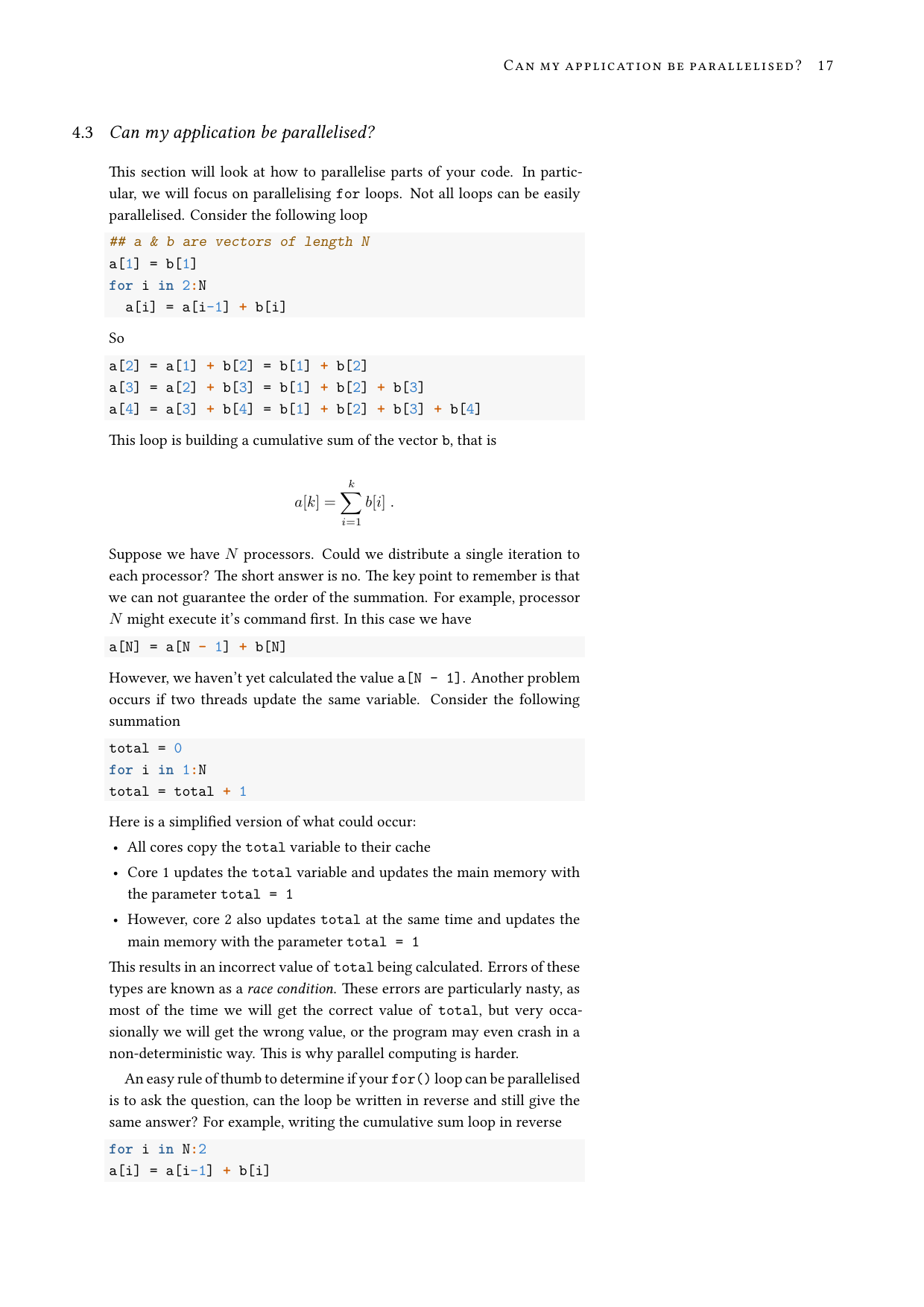 Page 5 of example course material for  Efficient R Programming