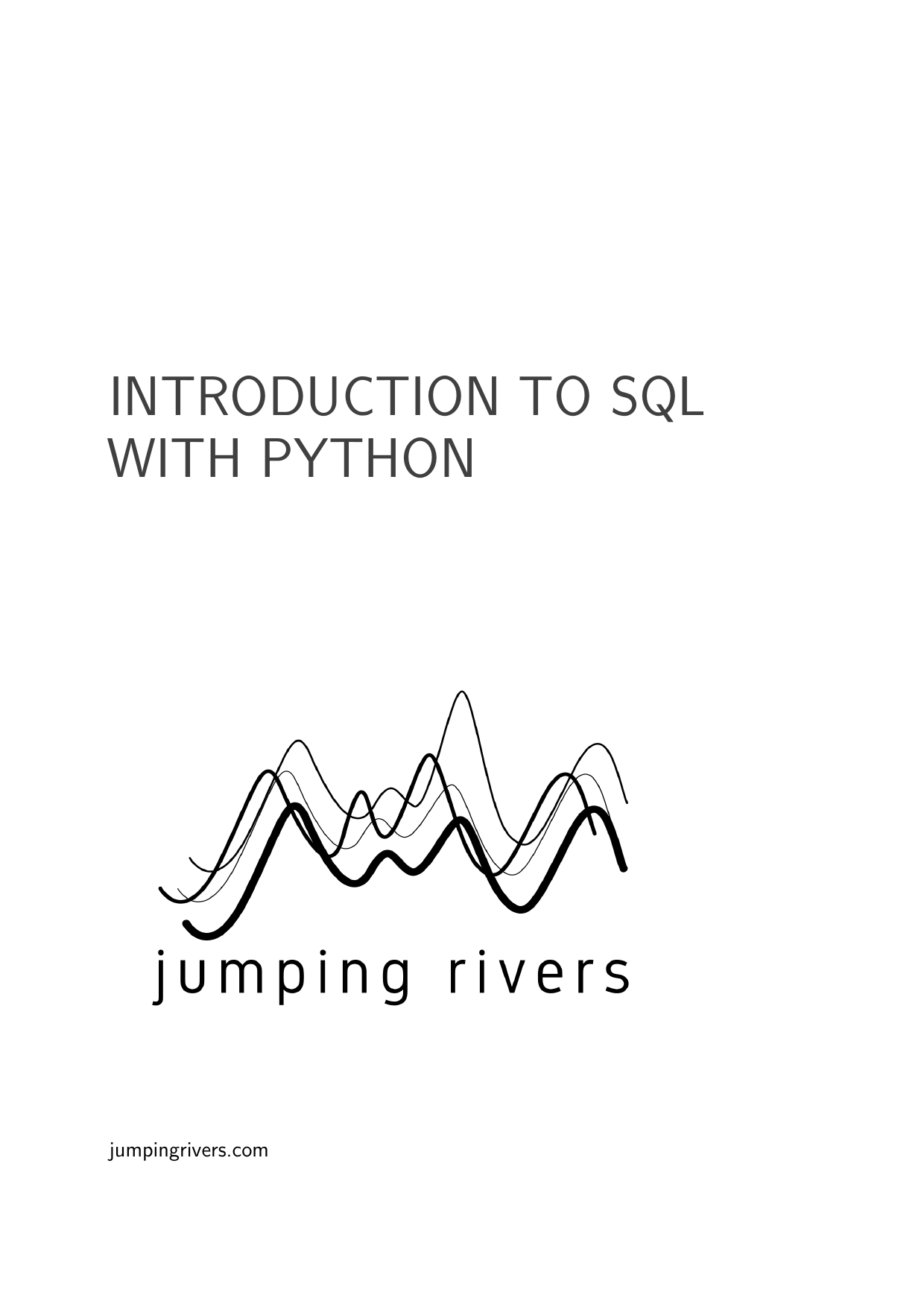 Page 1 of example course material for  Introduction to SQL with Python