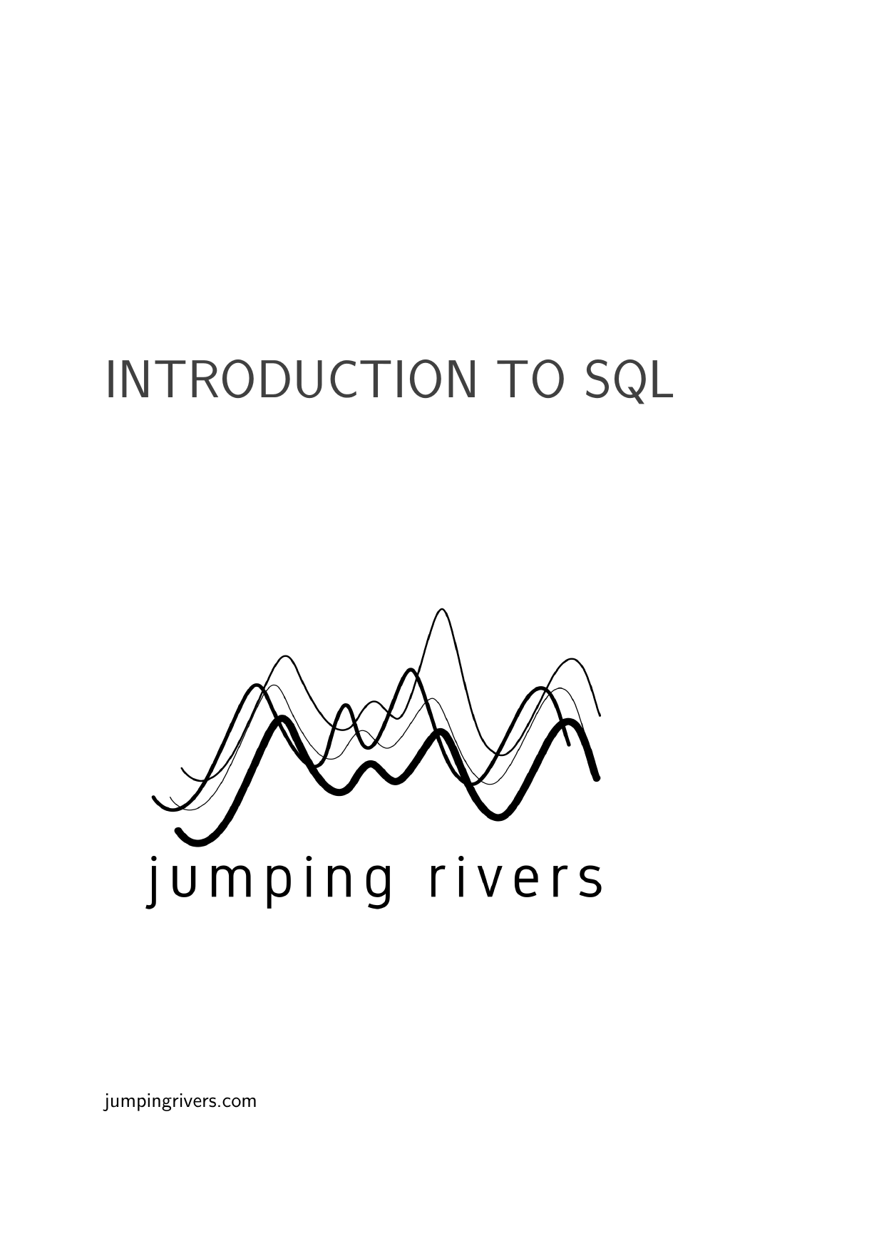 Page 1 of example course material for  Introduction to SQL