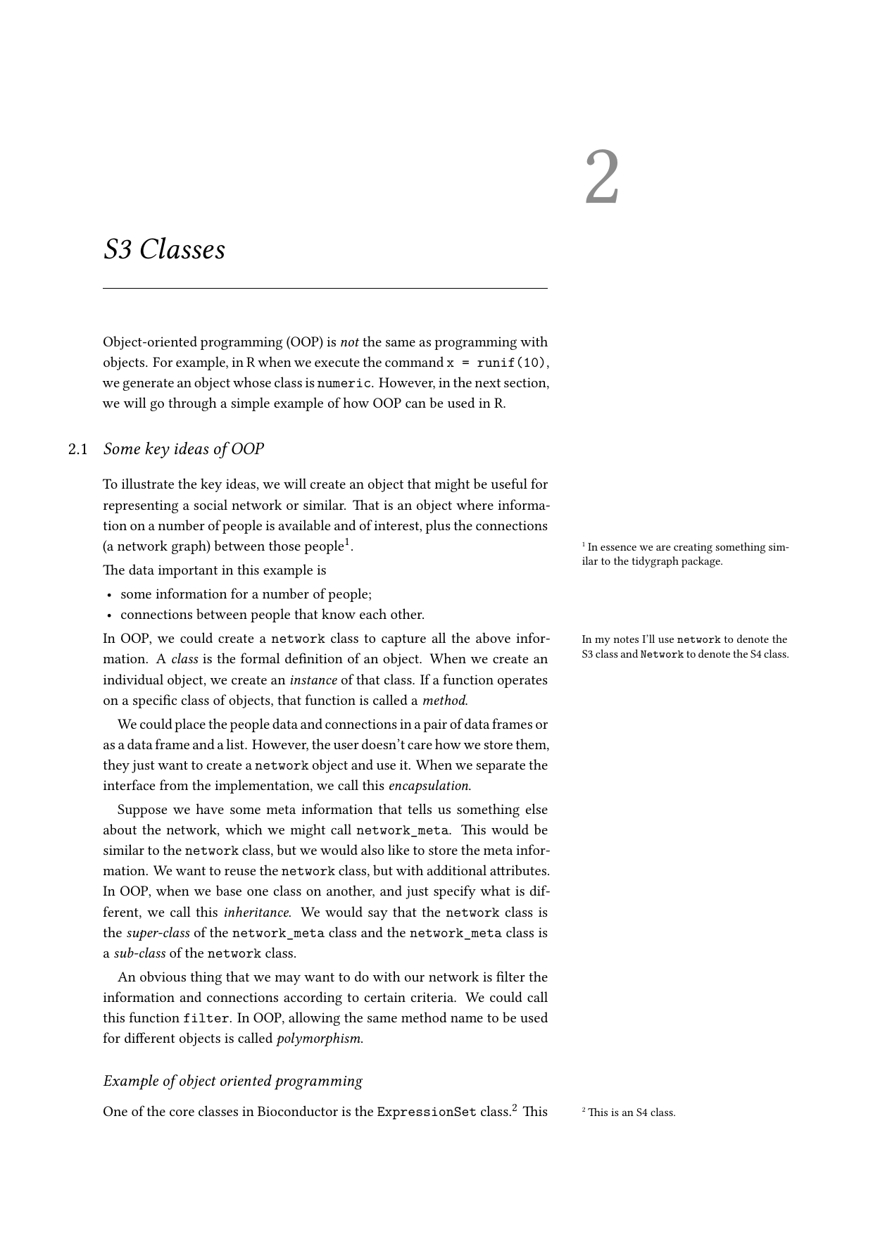 Page 4 of example course material for Object Oriented Programming in R