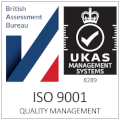 British Assessment Bureau, UKAS Certified logo for ISO 9001 - Quality managment
